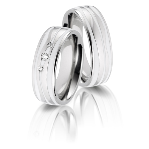 Timesuper 3 pcs/set Lovers Ring Extremely Fine Plain Titanium Steel Ring Gold 3#